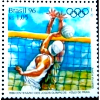 Selo postal do Brasil de 1996 Vôlei de Praia M