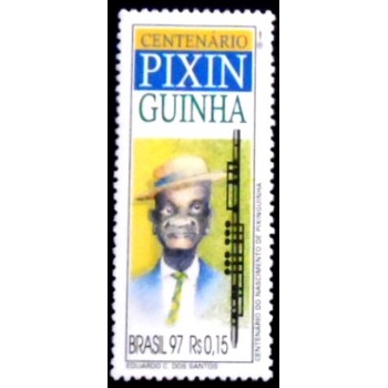 Selo postal do Brasil de 1997 Pixinguinha M