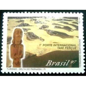 Selo postal do Brasil de 1997 Delta do Parnaíba