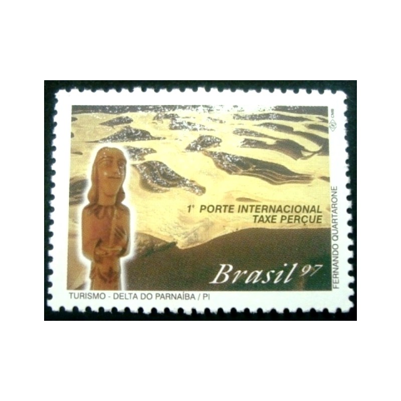 Selo postal do Brasil de 1997 Delta do Parnaíba