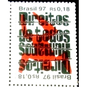 Selo postal do Brasil de 1997 Direitos Humanos M