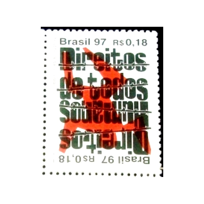 Selo postal do Brasil de 1997 Direitos Humanos M