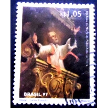 Selo postal do Brasil de 1997 - Padre Antônio Vieira U