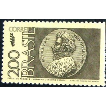 Selo postal do Brasil de 1972 Peça da Coroação N