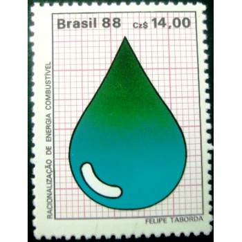 Selo postal do Brasil de 1988 Petróleo M