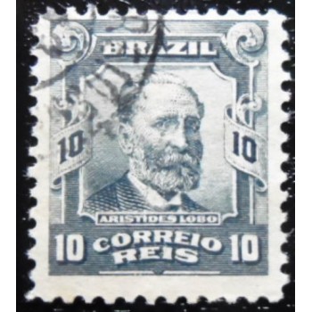 Imagem similar à do selo postal Regular do Brasil 1906 Aristides Lobo