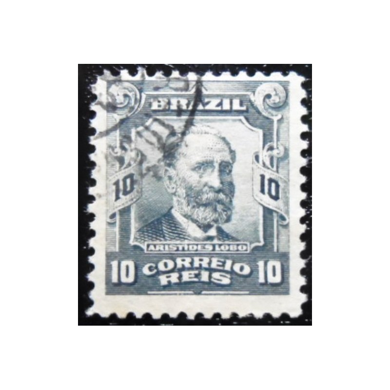 Imagem similar à do selo postal Regular do Brasil 1906 Aristides Lobo