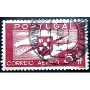 Selo postal de Portugal de 1936 Shield and Propeller 5