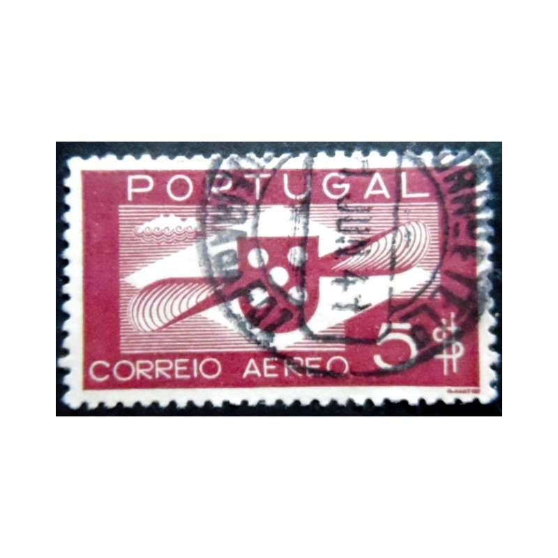 Selo postal de Portugal de 1936 Shield and Propeller 5