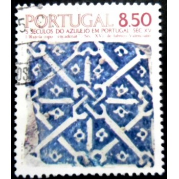 Selo postal de Portugal de 1981 Rajola Tile