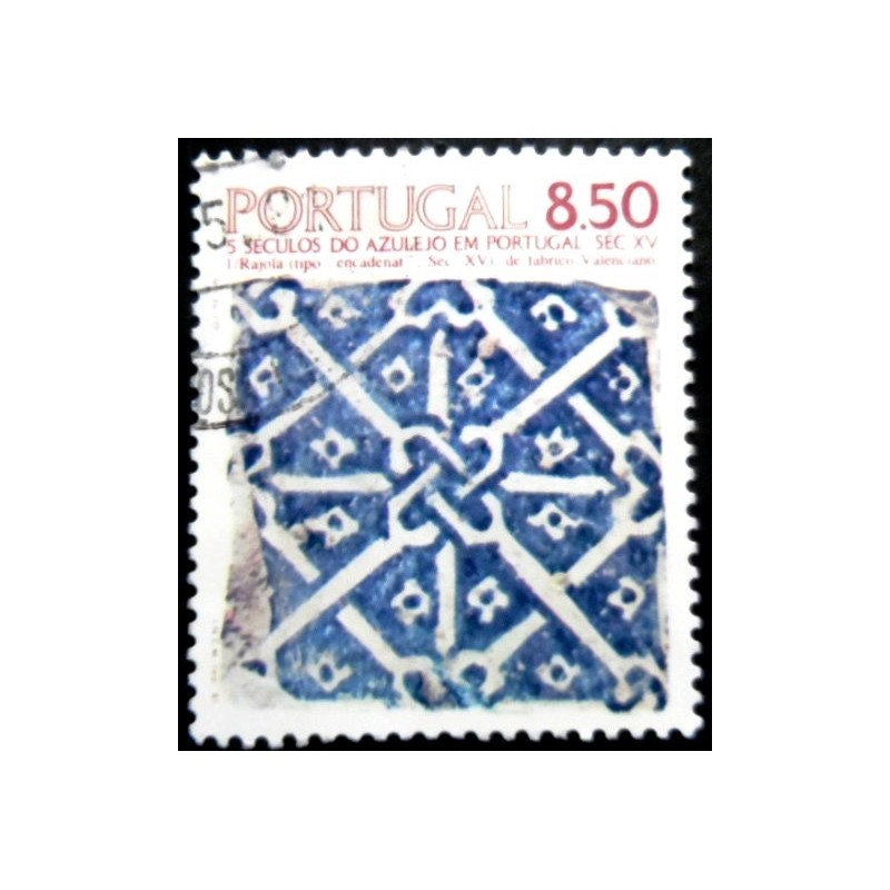 Selo postal de Portugal de 1981 Rajola Tile