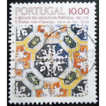 Selo postal de Portugal de 1982 Italo-Flemish Pattern