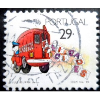 Selo postal de Portugal de 1989 Congratulations