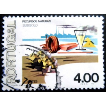 Selo postal de Portugal de 1977 Pyrites