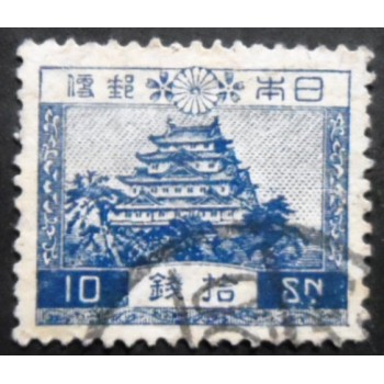 Imagem similar à do Selo postal do Japão de 1926 Nagoya Castle Blue