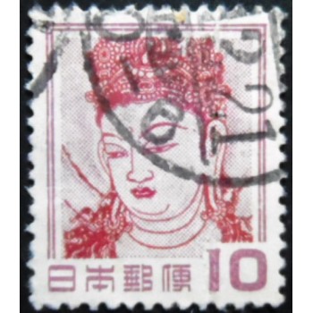 Imagem similar à do selo postal Japão 1951 Kannon Bosatsu U anunciado