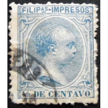 Selo postal das Filipinas de 1896 Alfonso XIII