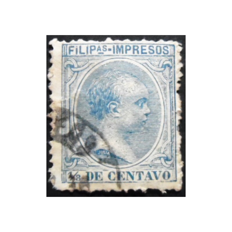 Selo postal das Filipinas de 1896 Alfonso XIII