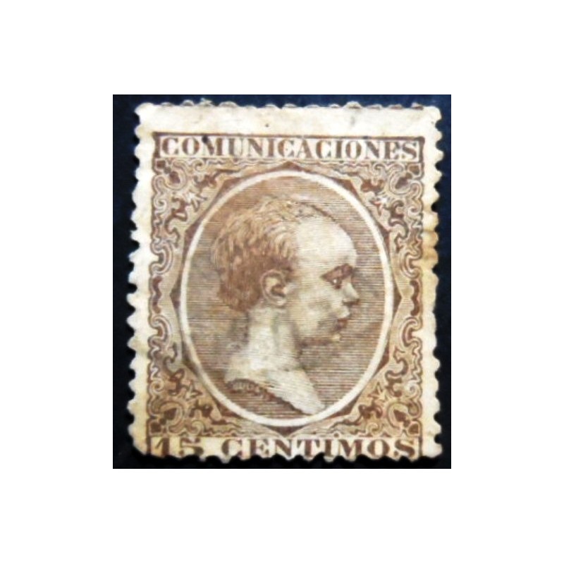 Selo postal das Filipinas de 1892 Alfonso XIII 15