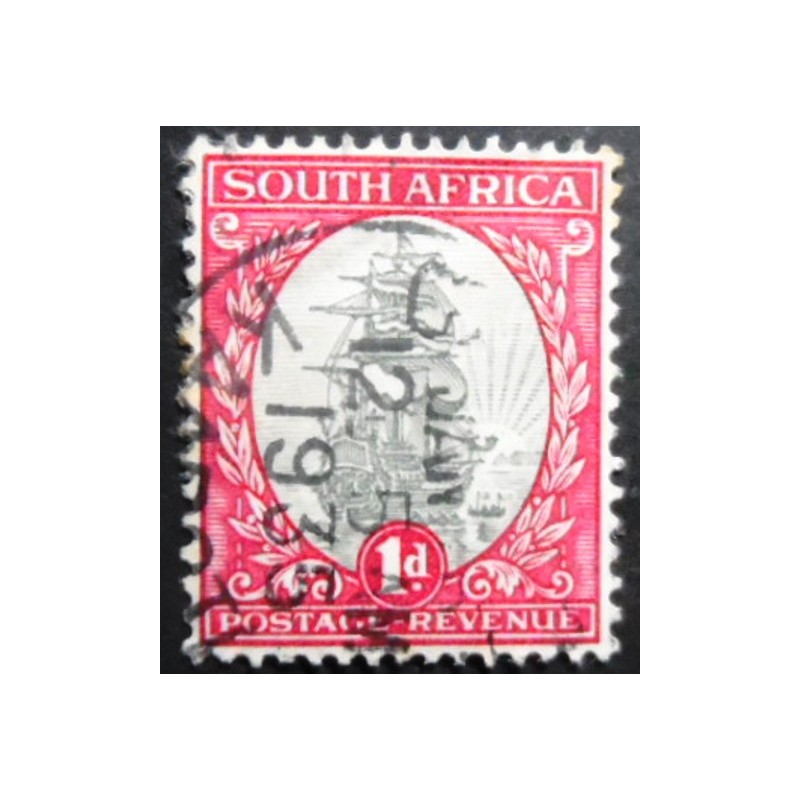Imagem similar à do selo postal da África do Sul de 1926 - Van Riebeeck's Ship 1 SEV
