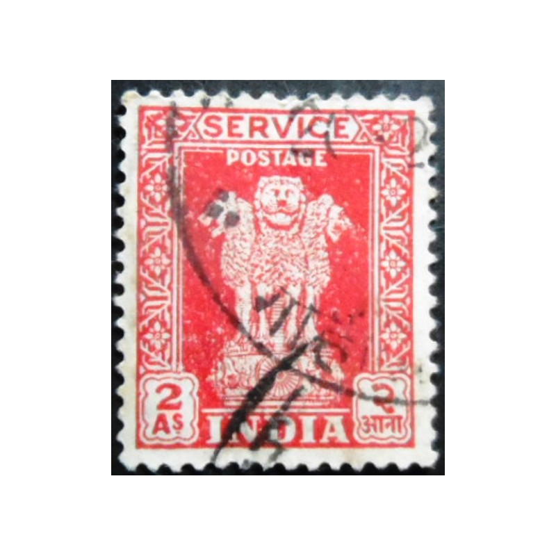 Selo postal da Índia de 1950 Capital of Asoka Pillar 2