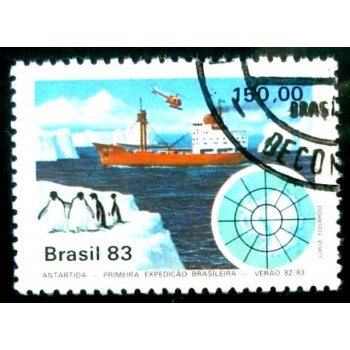 Selo postal do Brasil de 1983  Expedição Antártica MCC