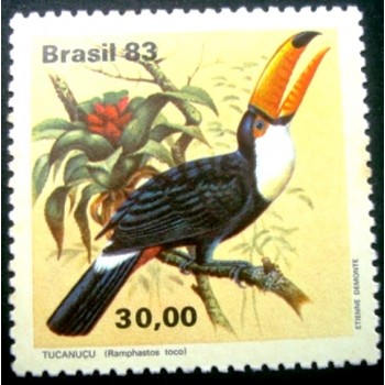 Selo postal do Brasil de 1983 Tucanuçu M