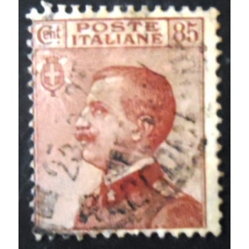 Selo postal da Itália de 1920 King Vittorio Emanuele III