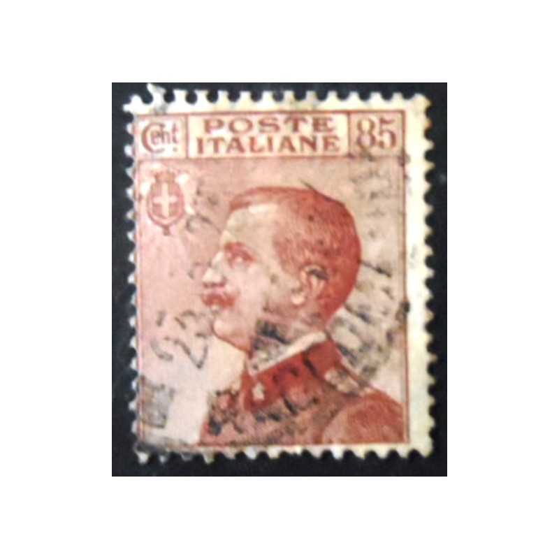 Selo postal da Itália de 1920 King Vittorio Emanuele III