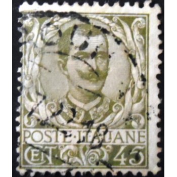 Imagem similar à do selo postal da Itália de 1901 Vittorio Emanuele III 45
