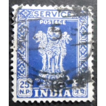 Selo postal da Índia de 1959 Capital of Asoka Pillar 25