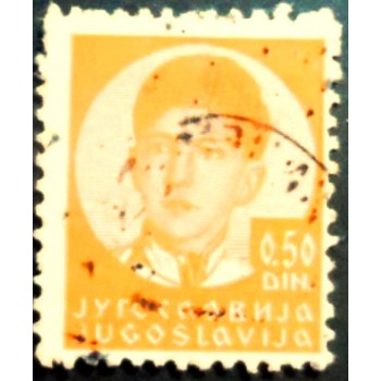 Selo postal da Iugoslávia de 1935 King Peter II 0,50