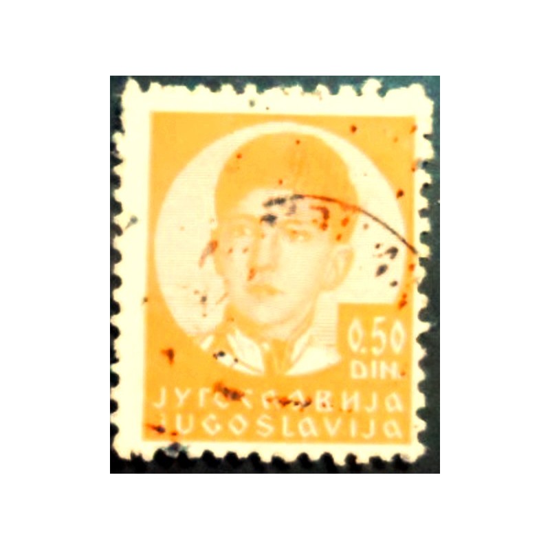 Selo postal da Iugoslávia de 1935 King Peter II 0,50