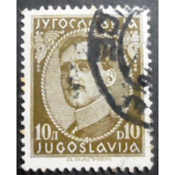 Selo postal da Iugoslávia de 1931 King Alexander 10