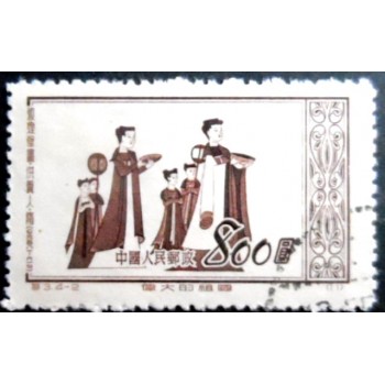 Selo postal da China de 1952 Benefactor