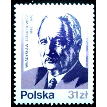 Selo postal da Polônia de 1983 Wladyslaw Tatarkiewicz M