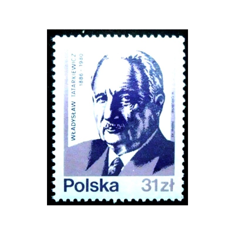 Selo postal da Polônia de 1983 Wladyslaw Tatarkiewicz M