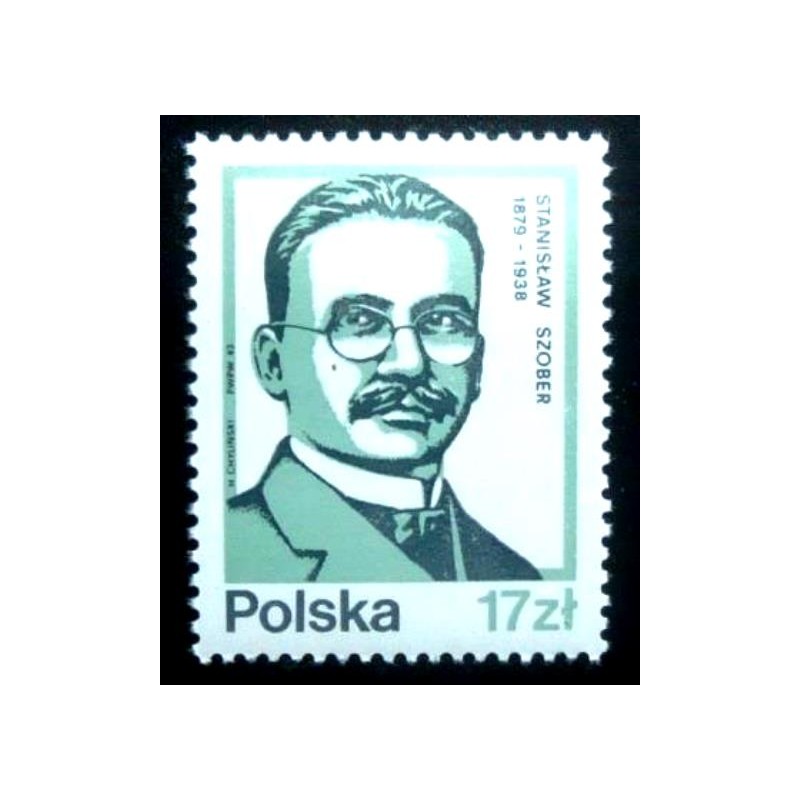 Selo postal da Polônia de 1983 Stanislaw Szober M