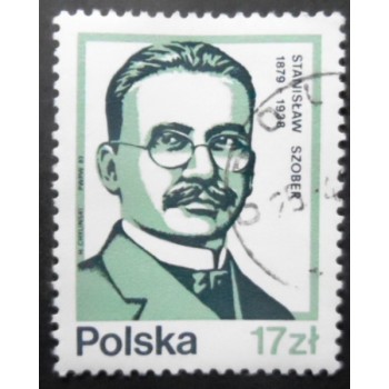 Selo postal da Polônia de 1983 Stanislaw Szober MCC