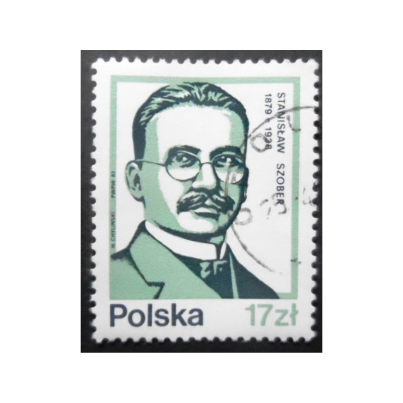 Selo postal da Polônia de 1983 Stanislaw Szober MCC