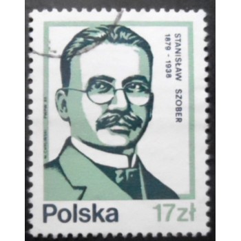 Selo postal da Polônia de 1983 Stanislaw Szober U