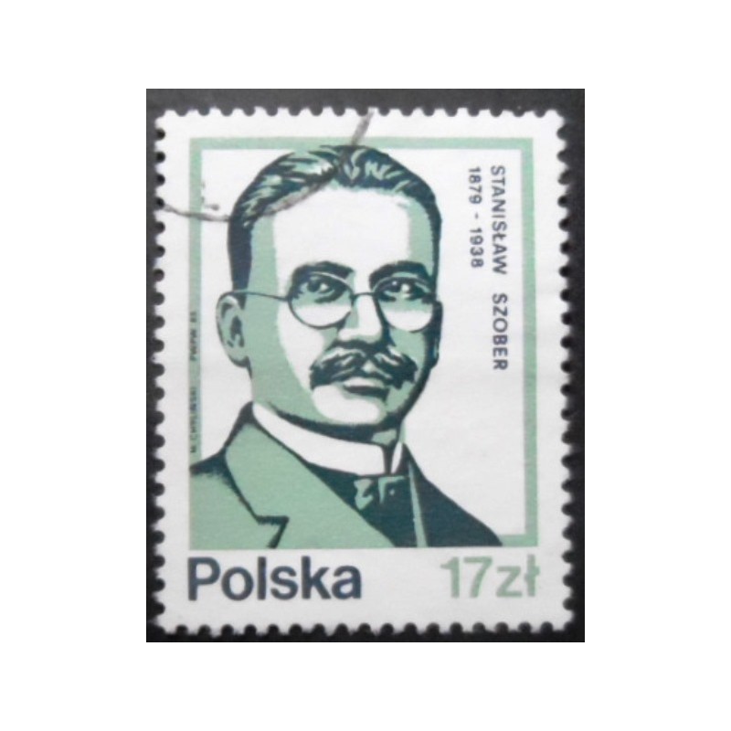 Selo postal da Polônia de 1983 Stanislaw Szober U