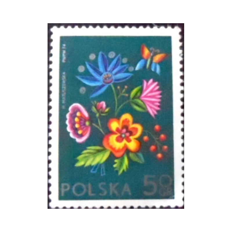 Selo postal da Polônia de 1974 Cracow MCC