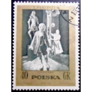 Selo postal da Polônia de 1972 The Haunted Manor U