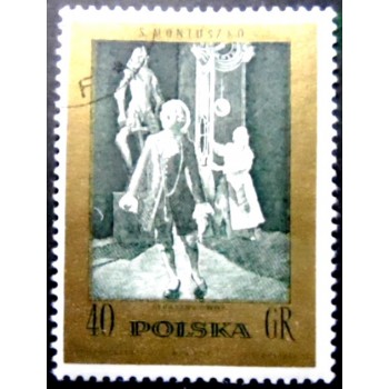 Selo postal da Polônia de 1972 The Haunted Manor NCC