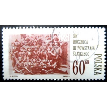 Selo postal da Polônia de 1971 Silesian Insurrectionists