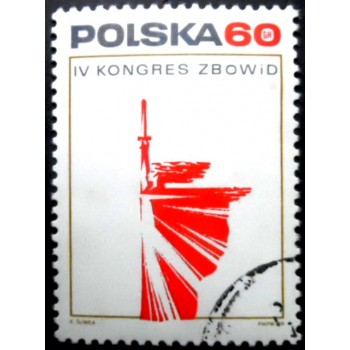 Selo postal da Polônia de 1969 Nike NCC