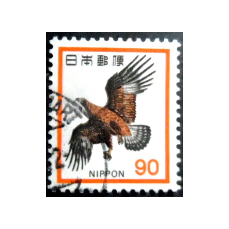 Imagem similar `so selo postal do Japão de 1973 Japanese Golden Eagle U