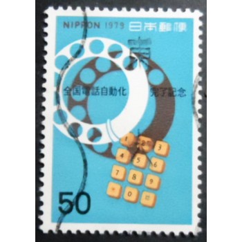 Selo postal do Japão de 1979 Telephone dials U