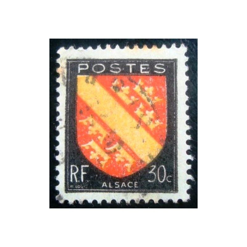 Imagem similar à do selo postal da França de 1946 Alsace